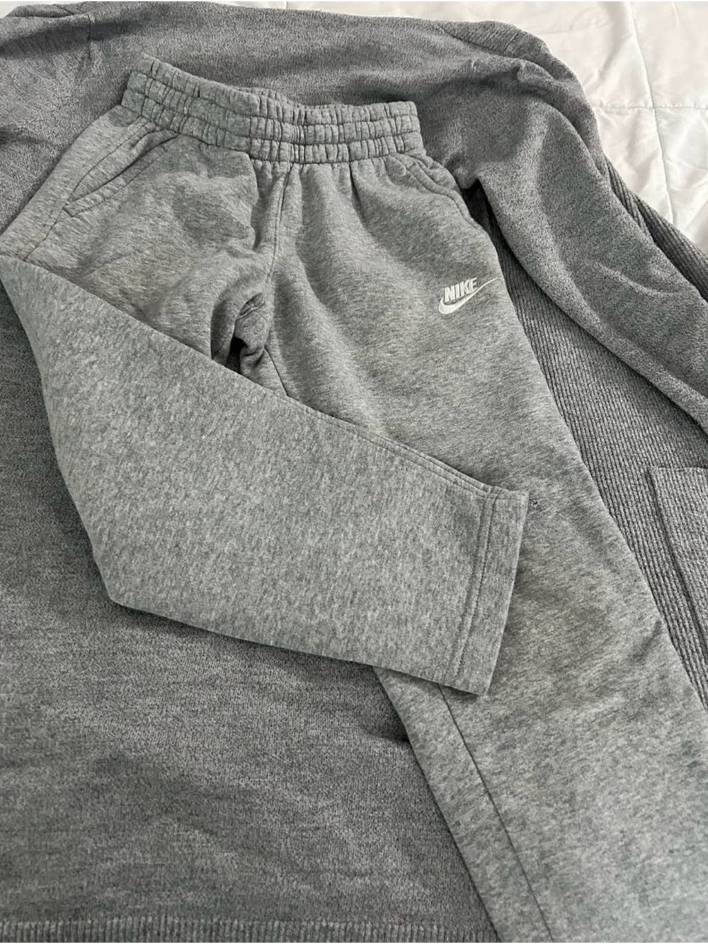 Nike Kids Grey Hoodie & Jogger Set - Classic Swoosh - Picture 3 of 3